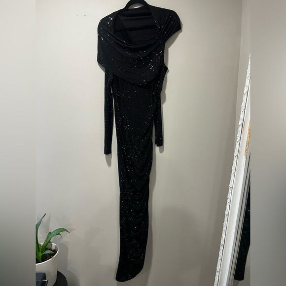 CULT GAIA Kumasi Gown dress with shimmery black - Picture 11 of 15